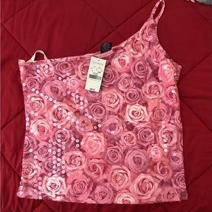 Express single shoulder dress top size M